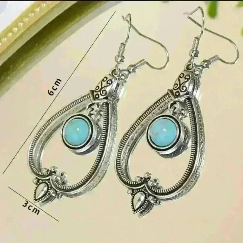 New Silver Bohemian Earrings - Picture 2 of 3